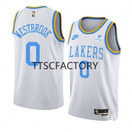 NBA Mænd Trøje Los Angeles Lakers Russell Westbrook 0 Nike 2022-23 Classic Edition Hvid Swingman